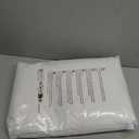 H.VERSAILTEX Linen Blackout Curtains 54 Inches Long 100% Blackout Thermal Insulated Textured Linen Look Curtain Draperies Anti-Rust Grommet, Energy Saving with White Liner, 2 Panels, Bright White