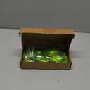 12 Pcs Lime Green Christmas Ornaments 2.36 Inch DIY Flat Ball Christmas Ornaments with Furry Hair Glitter Plastic Xmas Baubles with 2 Pcs Dry Erase Markers for Xmas Tree Craft Home Decor