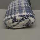 blunique Heated Blanket Electric Throw-50''x60''Ultra Soft Cozy Plaid Flannel Fast Heating Electric Blanket with 10 Heat Levels & 10 Hours Auto Off, ETL Certified, Keep Warm in Couch Bed Office (Navy)