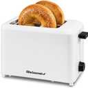 Elite Gourmet ECT-1027 Cool Touch Toaster, 7 Toast Settings Cancel Functions, Slide Out Crumb Tray, Extra Wide 1.5" Slots for Bagels Waffles Specialty Breads, Puff Pastry, Snacks, White