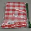 Heavy Duty Vinyl Tablecloth with Flannel Backing Waterproof Oil-Proof Plastic Table Cloth Stain-Resistant Wipeable Rectangle or Square Table Cover for Indoor and Outdoor (Red Checkered, 60x84 Inch)