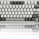 YUNZII B75 PRO Wireless Mechanical Keyboard,75% Layout with Knob,Hot Swap Gasket Custom Structure,Creamy Pre-lubed Switches,RGB Backlit,Bluetooth/Type-C/2.4G for Win/Mac(Milk Switch,Grey)