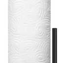 Paper Towel Holder Countertop, Premium Stainless Steel Black Paper Towel Holder with Anti Slip & Waterproof, Freestanding Countertop Paper Towels Holder for Kitchen, Tabletop, Bathroom