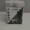 Southwire Woods Outdoor Plug-In Yard Stake Timer - Dusk-to-Dawn Photocell Control - 3 Grounded Outlets - Weatherproof Design - 6-Foot SJTW Cord - Green