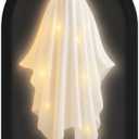 Halloween Hologram Haunted Ghost Mirror - Novelty Ghost Silhouette Decal for Mirror - Halloween Decorations Indoor Spooky Home Decor