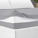 Zippered Mattress Fitted Protector Deep Mattress Encasement Soft Zipper Fitted Sheet Microfiber Bed Sheet Cover for Bed (Light Gray,Twin,12-16in)