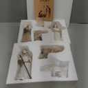 Storieme Christmas Nativity Set Indoor: 8-Piece 7.56 Inches Religious Resin Figurines Nativity Scene for Farmhouse Tabletop Decor Holiday Tradition