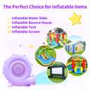 WELLFUNTIME 470W Air Blower for Inflatable Bounce House, Water Slide, Jumping Castle, Inflatable Screen and Inflatable Tent, Dual Use for Yard Leaf Blowing