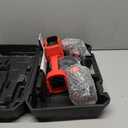 Cordless Hedge Trimmer, 2-in-1 Hedge Trimmer, Ultra Long Battery Life with Battery*2, High-Power and High-Capacity Grass Trimmer for Gardens, Yards and Lawns, Including Charger (Red-Black)