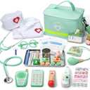 Liberry Doctor Kit for Toddlers Aged 3 4 5, Kids Dr Play Set with Real Stethoscope & Medical Bag, Pretend Play Toys for Boys Girls Birthday