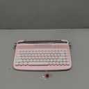 YUNZII ACTTO B303 Wireless Typewriter Keyboard, Bluetooth Connection, Cute Retro Aesthetic Design with Integrated Stand for Tablet, Phone, PC and Win/Mac/Android(B303, Baby Pink)