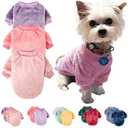 FabriCastle Dog Sweaters, 3-Pack Dog Clothes for Small Dogs Girl & Cats, Soft and Warm Pet Coats XXS - XXL, Winter Pet Jackets, Doggy Apparel Costumes, Puppy Outfits (Pink,Purple,Light Pink, X-Small)
