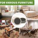 Furniture Sliders for Carpet 8 PCS - 4 3/4 inch Furniture Moving Slider Chair Legs Floors Protectors Move Your Furniture Easy & Safely(for Carpet)