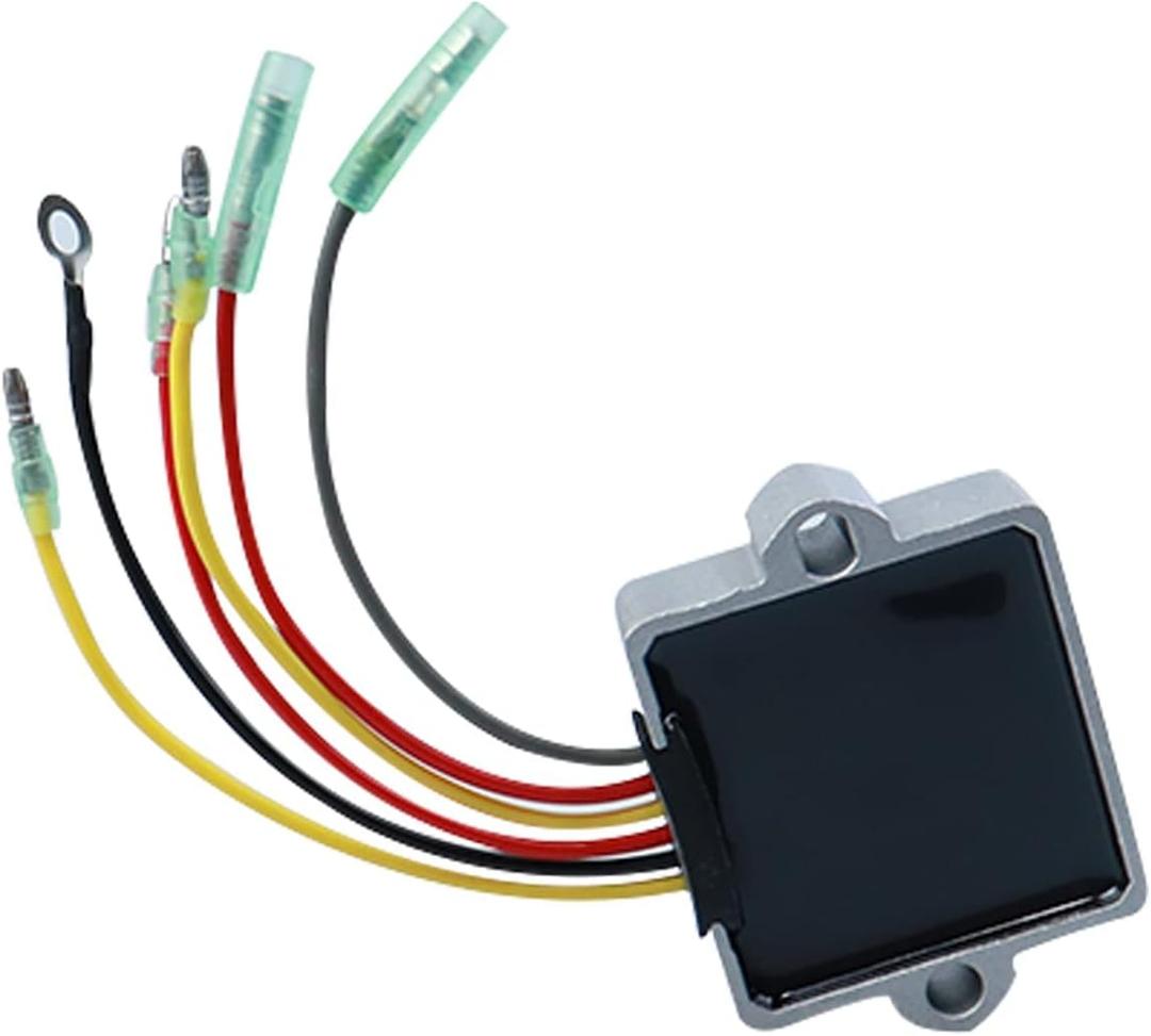 Voltage Regulator 883072T Replacement for Mercury Outboard Voltage Regulator 815279T 854515 883072 12V 20A 6 Wire Automatic Transom Mount