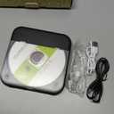 CD Player Portable with Dual Stereo Speakers, Rechargeable Portable Player with Bluetooth for Home with Headphones, Support CD/AUX/USB,Black