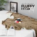 Utopia Bedding Sherpa Blanket Queen Size (Color: Camel, 90x90 Inches) - Soft Lightweight Plush Fleece Reversible Blanket for Bed, Sofa, Couch, Camping and Travel