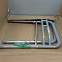 PELEGON Toilet Safety Rails (350 lb)  Adjustable Toilet Safety Frame & Rails, Toilet Safety Rail for Elderly Adults, Toilet Handles for Seniors, Toilet Bars for Elderly, Disabled & Handicap  Grey