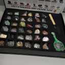 BTYCityMao Rock Collection for Kids - 36pc Cool Rocks and Gems Stones Crystals Kit - Rocks and Minerals Science Kit with Leaning Guide - Earth Science Activity Kit - Rock Collection Box for Kids