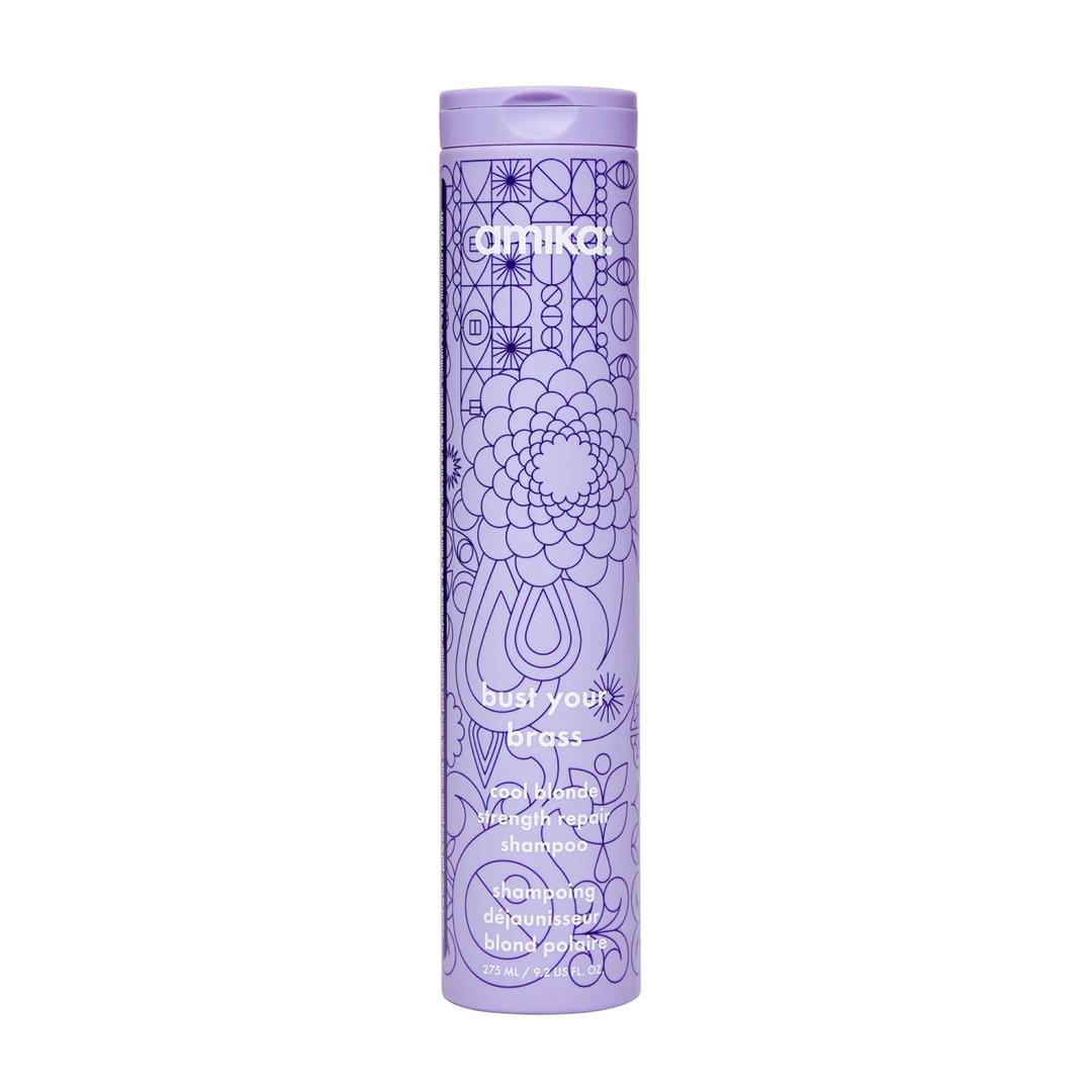 Amika Bust Your Brass Cool Blonde Strength Repair Shampoo (9.2 Fl Oz)