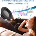 4PCS Speaker Foam Rings Kit,3-Size 6" 6.5" 6.75" Speaker Gasket for Enhanced Bass & Noise Reduction,Self-Adhesive Car Audio Foam Rings Car Accessories for Most Vehicles