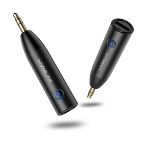 Bluetooth 5.3 Car Aux Adapter with Enhanced Microphone, 3.5mm Jack for Car Home Stereo, USB-C Charging, Sturdy Case, 1 Piece