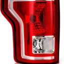 OKLPF Rear Brake Tail Light Compatible With 2015 2016 2017 Ford F150 F-150 Replace FL3Z13405A FO2800239,Replacement Red Taillight Assembly,Included Bulbs,Left Driver Side
