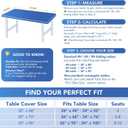 Spandex Table Cover for 6 Foot Rectangle Tables-6 Pack Royal Blue Outdoor Picnic Elastic Table Cover-Spandex Stretch Folding Table Cloths for Camping Dining Room Patio Kitchen Banquet Party