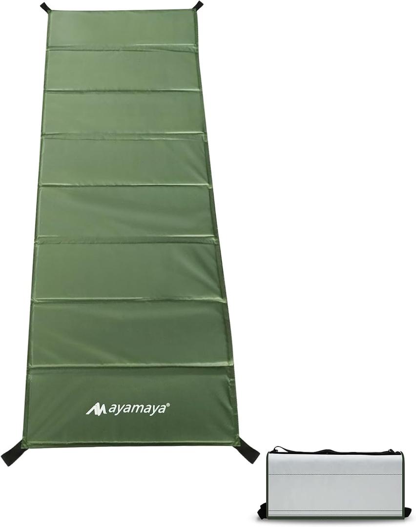 2 pack Foam Sleeping Pad for Camping - AYAMAYA Foldable Camping Mattress for 1/2 Person, Extra Thick Waterproof Tent Footprint Inner Camping Mat for Outdoor Backpacking Hiking Picnic Camping (Single)