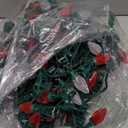 DEWENWILS C7 LED Christmas Lights Outdoor, 33.3ft 50LED Christmas String Lights, Outdoor Decorations for Christmas Tree, Patio, Garden, Yard, Green Wire, Red & White, UL Listed