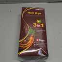IIIMEIDU Dark Brown Hair Dye Shampoo 3 in 1 for Gray Hair, Herbal Ingredients Shampoo Hair Dye for Women Men, Grey Coverage 500ml