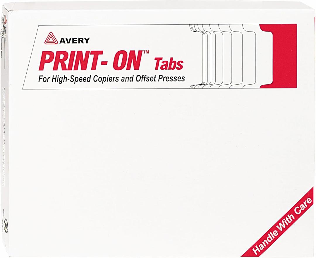 Avery Copier Tab Dividers, 5 Tab, White, 30 Sets (20416) (One Size)