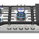 GASLAND 30 in. NG/LPG Convertible Gas Cooktop in Stainless Steel with 5-Burners and Reversible Cast Iron Grill/Griddle PRO GH3305SF