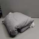 Waterproof Recliner Sofa Covers with Flipped Middle Backrest Washable Recliner Couch Covers Non-Slip with Elastic Straps Furniture Protector for Kid Dogs Pets (Light Grey)