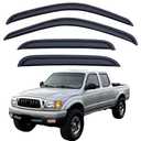 Rain Guards Compatible with 2001-2004 Toyota Tacoma Crew Cab, Acrylic Slim Style Window Visor Rain Guard, Side Window Deﬂector for Toyota Tacoma Accessories 4 Pieces, 2002 2003, Parts of 2
