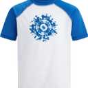 Kanu Surf Girls' Karlie Rash Guard UPF 50+ Sun Protection Short Sleeve Swim Shirt