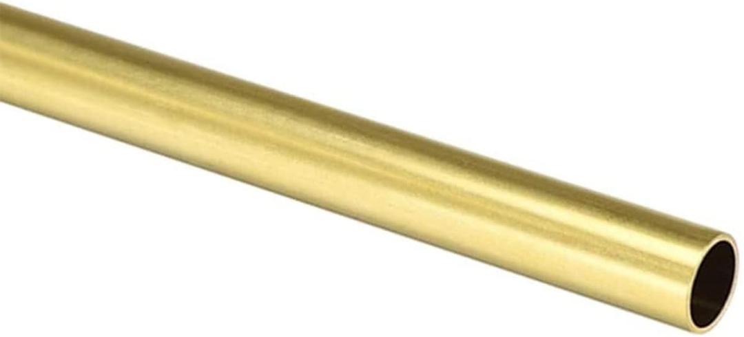 Brass Round Tube 18mm OD 1mm Wall Thickness 300mm Length Metal Seamless Straight Pipe Tubing H65 Copper Tubes Pipe For DIY Crafts (18mmx1mmx300mm)