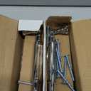 Uenhoy 4 Pcs Crystal Cabinet Pulls Handles 5 Inch Hole Spacing Chrome Silver Glass Handle Pulls Modern Crystal Drawer Pulls Bar Cabinet Pulls