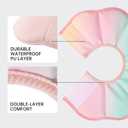 Touchdog Soft Cat Cone Collar, Waterproof Recovery Collar for Cats After Surgery, Lightweight Elizabethan Collar for Kittens (Pink Grad, S)