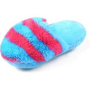 1Pc Red and Blue Cute Pet Dog and Cat Chew Toy, Slipper Shape Plush Slipper Sound Pet, Tooth Cleaning Chew Play Toy Supplies, Pet Dog Chew Toys Squeak Plush, Toy Dog Chew Toys