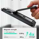 ESR for MagSafe Wallet Stand with Grip, RFID Blocking, MagSafe Ring Included, 5 Cards Holder for Phone Case, Magnetic Wallet for iPhone 17e/17/16/15/14/13/12 (Not for mini), Selected Samsung, Black