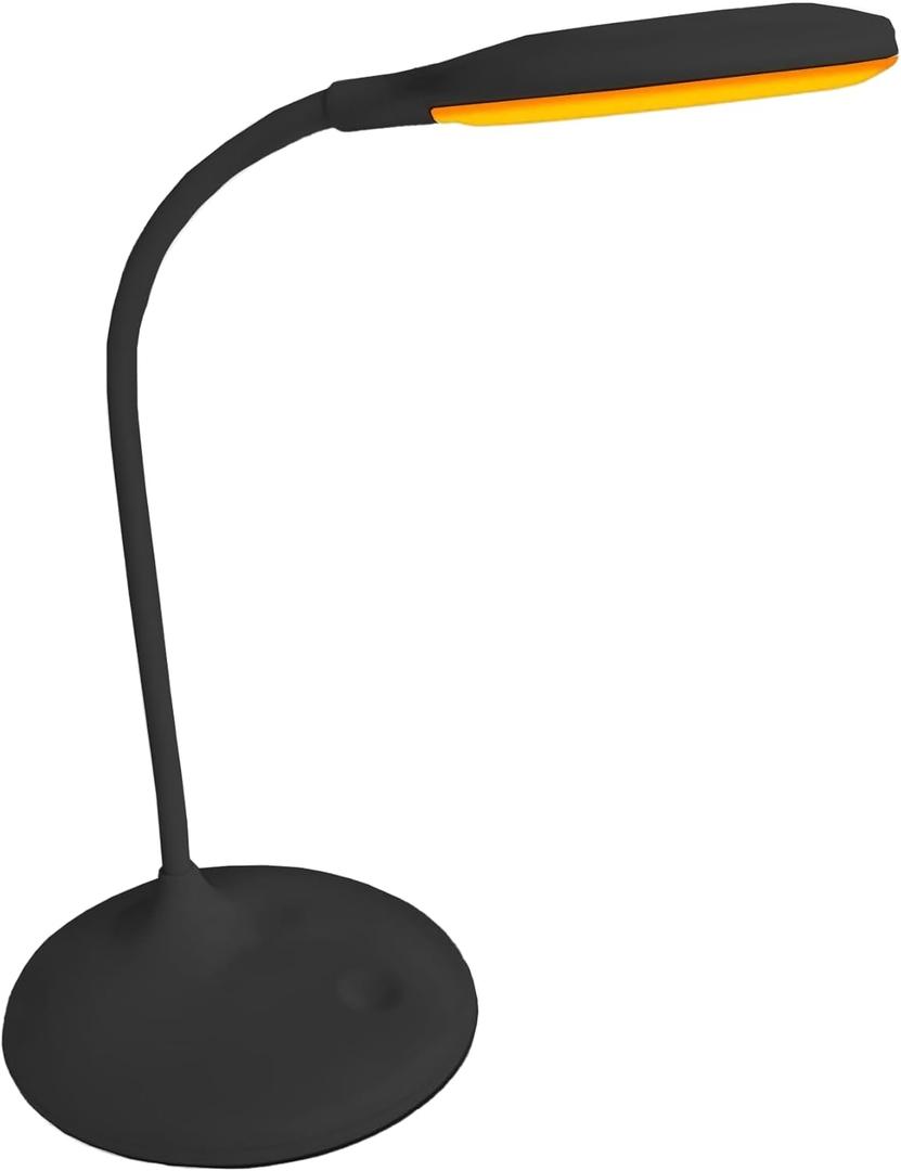 Hooga Desk Lamp, Blue Light Blocking, 3 Modes: Amber 1600K, Red, Full-Spectrum 4000K, Dimmable, Rechargeable, Eye Strain Relief, Circadian Friendly