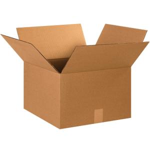 BOX USA 15 x 15 x 10 Corrugated Cardboard Boxes, Medium 15"L x 15"W x 10"H, Pack of 20 | Shipping, Packaging, Moving, Storage Box for Home or Business, Strong Wholesale Bulk Boxes