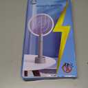 Mosiller Electric Fly Swatter Racket, 4000V Bug Zapper with 1800mah Rechargeable Battery & Dual Modes, 2 in 1 Purple Mosquito Light Killer with 3-Layer Safety Mesh for Indoor Home Patio Camp(1 Pack)