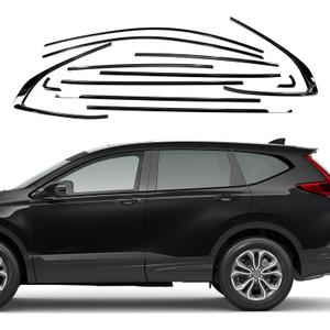 Stainless Steel Window Trim Chrome Delete for CRV 2017-2022 Black Window Trim Blackout Kit