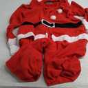Funziez! Slim Christmas Adult Onesie - Fun Holiday Costume - Santa Clause and Reindeer One Piece for Adults, Women and Men XL