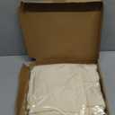 Fomcet 7.2FT Wedding Arch Cover Beige 2-Sided Spandex Fitted Fabric Arch Backdrop Covers Round Top Arch Cover Fabric for Birthday Party Baby Shower Wedding Decoration