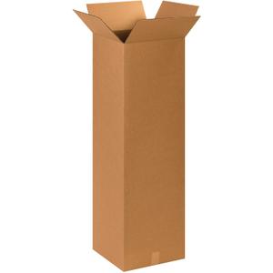PARTNERS BRAND 15 x 15 x 48 Corrugated Cardboard Boxes, Tall 15"L x 15"W x 48"H, Pack of 10 | Shipping, Packaging, Moving, Storage Box for Home or Business, Strong Wholesale Bulk Boxes