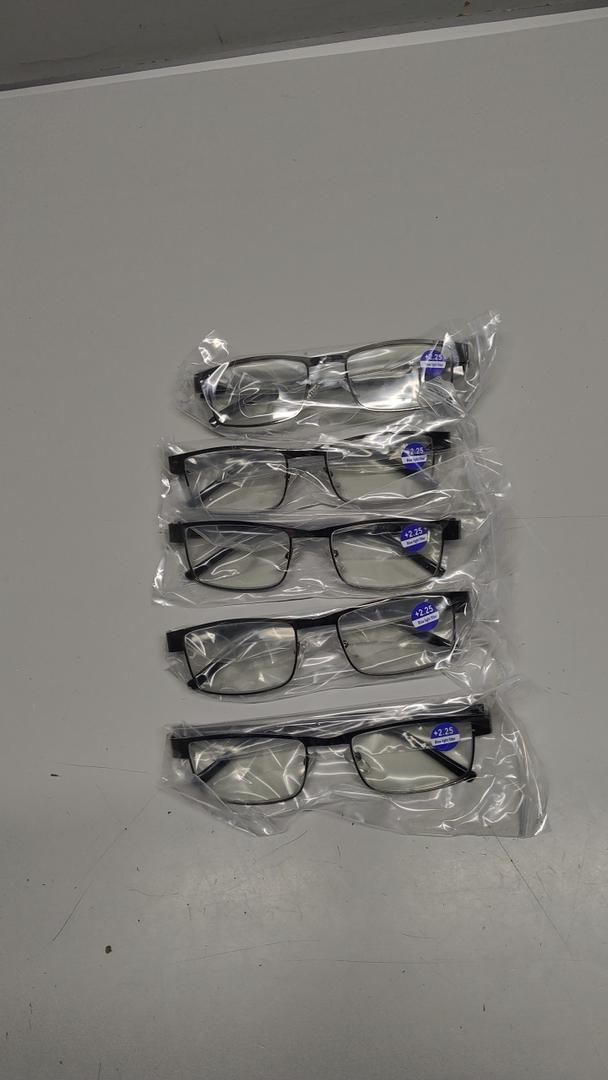 5PCS Reading Glasses Men - Blue Light Blocking Computer Metal Thin Frame Readers For Men/Women