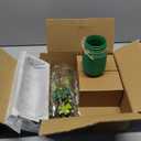 St Patricks Day Table Decor, Centerpieces for Tables, St Patrick's Day Decor with Mason Jar, Farmhouse Wood Tray, Shamrock Artificial Flowers Picks, 10 Pcs St. Patrick's Day Decorations for Table