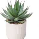 Briful Succulents Plants Artificial for Home Decor, Realistic Potted Fake Agave Plant, Cute Aloe Maguey Faux Plant, Bookshelf Tabletop Decor, Modern Farmhouse Home Bathroom Decorations